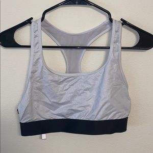 Victoria secret white sparkly sports bra